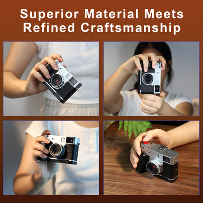 Haoge Camera Bracket Holder for Fujifilm X Half  Camera Body HandGrip X-Half L-Shape Grip Bracket Silver Quick-Release plate HG-XHALF-B