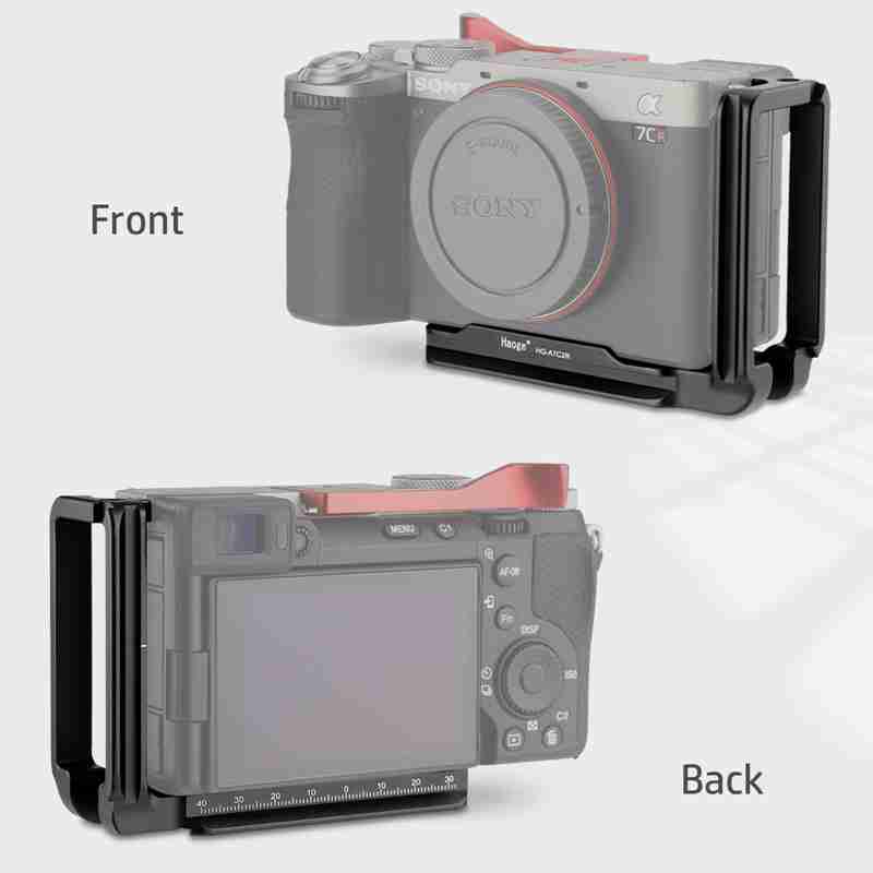 Haoge Camela L Bracket for Sony A7CII A7CR Camera,1 Piece Integrated Metal Arca Style Compatiable Quick Release Plate