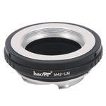 Load image into Gallery viewer, Haoge Lens Mount Adapter for M42 Screw mount Lens to Leica M-mount Camera such as M240, M240P, M262, M3, M2, M1, M4, M5, CL, M6, MP, M7, M8, M9, M9-P, M Monochrom, M-E, M, M-P, M10, M-A
