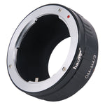 Load image into Gallery viewer, Haoge Manual Lens Mount Adapter for Olympus OM Mount Lens to Olympus and Panasonic Micro Four Thirds MFT M4/3 M43 Mount Camera

