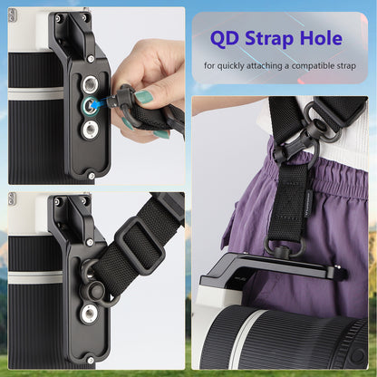 Haoge Lens Collar Replacement Foot for Sony FE 100-400mm F4.5 GM OSS Lens built-in Arca Type Quick Release Base Support Plate LF-S140