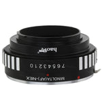 Load image into Gallery viewer, Haoge Lens Mount Adapter for Sony Alpha Minolta A-type Mount Lens to Sony E-mount NEX Camera such as NEX-3, NEX-5, NEX-5N, NEX-7, NEX-7N, NEX-C3, NEX-F3, a6300, a6000, a5000, a3500, a3000, VG10, VG20
