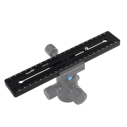 Haoge 220mm Multi-purpose Long Quick Release Extender Rail Sliding Plate for Camera Tripod Ballhead Clamp fit Benro Arca Swiss Sunwayfoto