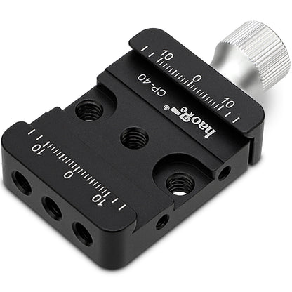 Haoge CP-40 DSLR and Mirrorless Quick Release Clamp for Arca-Type Standard Conversion Heighten riser Compatible with DJI Ronin S/SC ZHIYUN Crane Series Weebill S Gimbal Manfrotto Tripod Ball Head