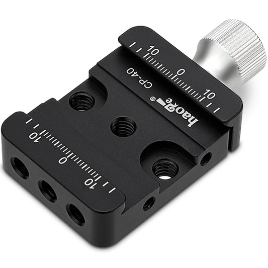 Haoge CP-40 DSLR and Mirrorless Quick Release Clamp for Arca-Type Standard Conversion Heighten riser Compatible with DJI Ronin S/SC ZHIYUN Crane Series Weebill S Gimbal Manfrotto Tripod Ball Head