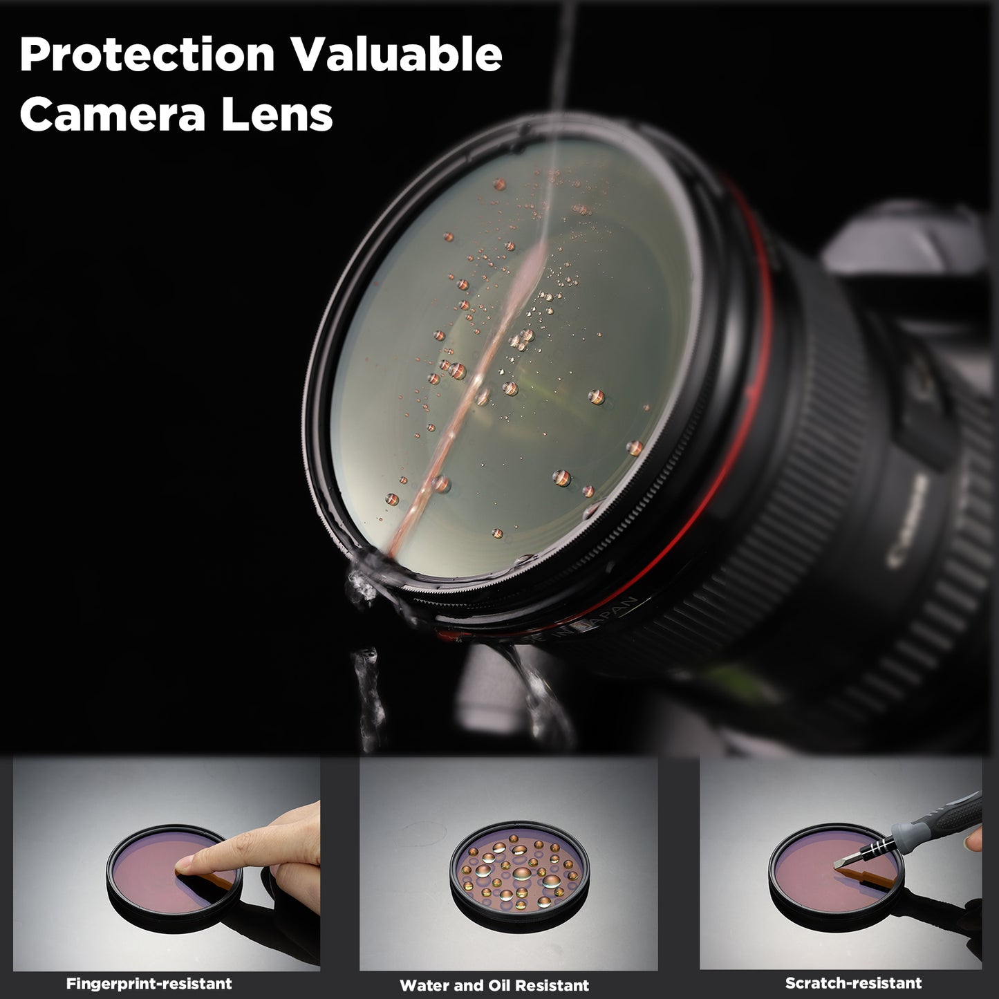 Haoge 46mm MC CPL Multicoated Circular Polarizer Polarizing Lens Filter for Canon Nikon Sony Minolta Pentax Olympus Panasonic Leica Zeiss Tamron Digital Camera DSLR Lens