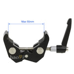 Load image into Gallery viewer, Haoge Mini Super Clamp with 1/4&quot; 3/8&quot; Screw Thread for LCD Monitor DSLR Camera DV Tripod
