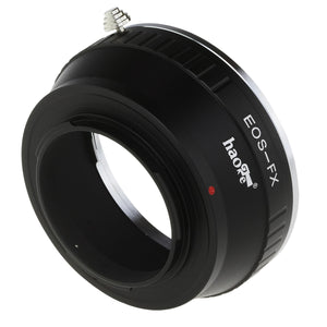 Haoge Lens Mount Adapter for Canon EOS EF EF-S Lens to Fujifilm X-mount Camera such as X-A1, X-A2, X-A3, X-A10, X-E1, X-E2, X-E2s, X-M1, X-Pro1, X-Pro2, X-T1, X-T2, X-T10, X-T20