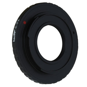 Haoge Lens Mount Adapter for C Movie Film Lens to Fujifilm X-mount Camera such as X-A1, X-A2, X-A3, X-A10, X-E1, X-E2, X-E2s, X-M1, X-Pro1, X-Pro2, X-T1, X-T2, X-T10, X-T20