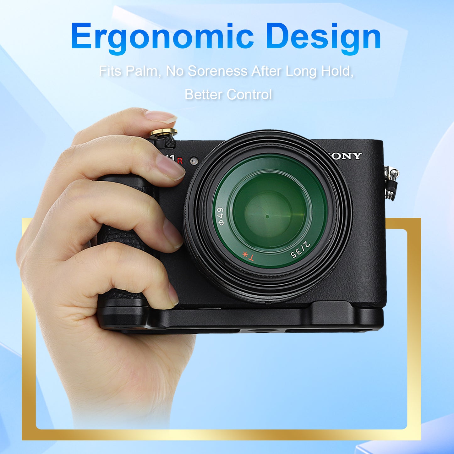 Haoge RX1RIII Camera Bracket Holder Hand Grip for Sony Cyber-shot DSC-RX1R III RX1RM3 RX1RIII Full-frame Digital Camera