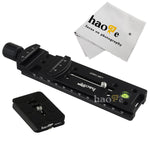 Load image into Gallery viewer, Haoge 140mm Nodal Slide Double Dovetail Focusing Rail Plate with Metal Quick Release Clamp and 60mm Plate for Camera Panoramic Panorama Close Up Macro Shoot fit Arca Swiss RRS Benro Kirk
