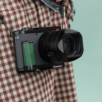 Haoge Handle HandGrip for Leica Q3 Q3-43 Digital Camera Body Accessories L-Shape Grip Bracket Green HG-Q3B-G