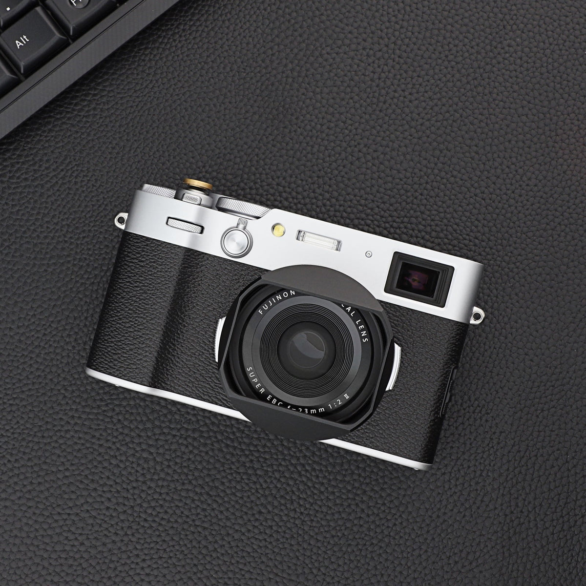 Poignée Haoge HG-X100V Pour Fujifilm X100V / X100F – Grip Ergonomique Avec Plaque Arca-Swiss Rapide, Noir Mat Antireflet