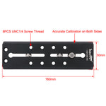 Load image into Gallery viewer, Haoge 160mm Long Sliding Quick Release Plate For Manfrotto Rapid Connect Clamp Benro Sirui Fluid Video Head Tripod Ball Heads
