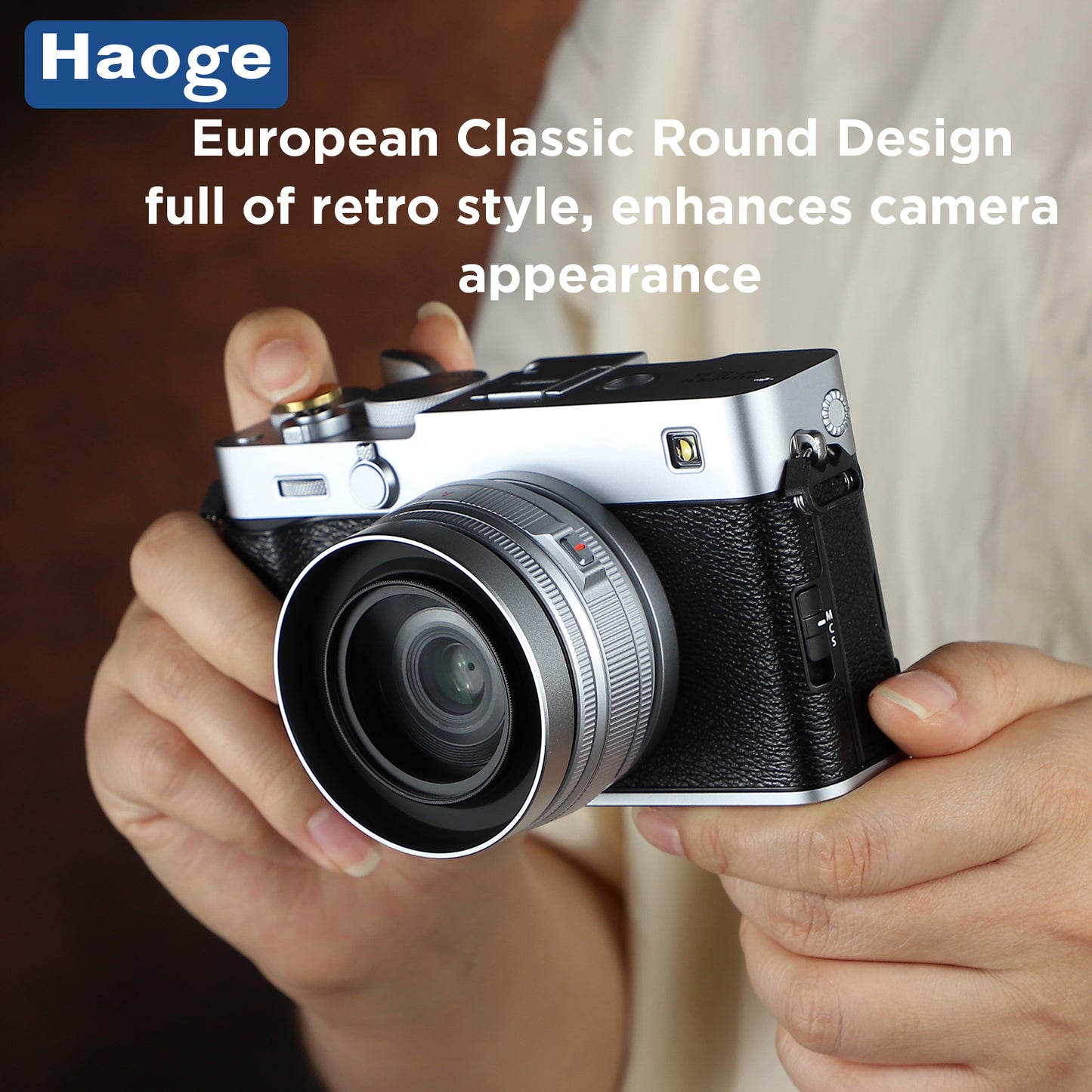 Haoge 39mm Metal Round Lens Hood for Voigtländer Color-Skopar 28mm f/2.8 Aspherical Typ I/II VM Lens