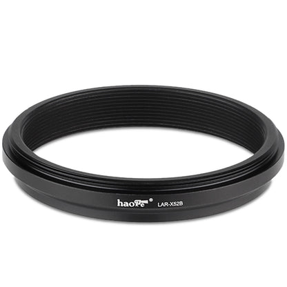 Haoge LAR-X52B Lens Filter Adapter Ring for Fujifilm Fuji X100VI X100V Camera fit 49mm UV CPL ND Filter Lens Cap Replace AR-X100 Black