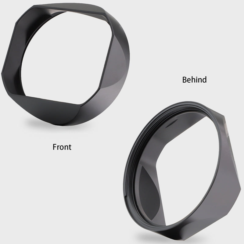 Haoge Metal Square Lens Hood for Leica Q3 Q3-43 Camera Accessories Black LH-LQ343B