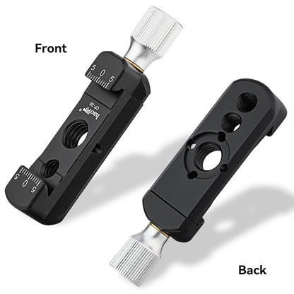Haoge CP-38 DSLR and Mirrorless  Quick Release Clamp and Plate for Arca-Type Standard with 1/4” Thread 3/8” Locating Hole NATO Rail (ARRI-Style Mount)