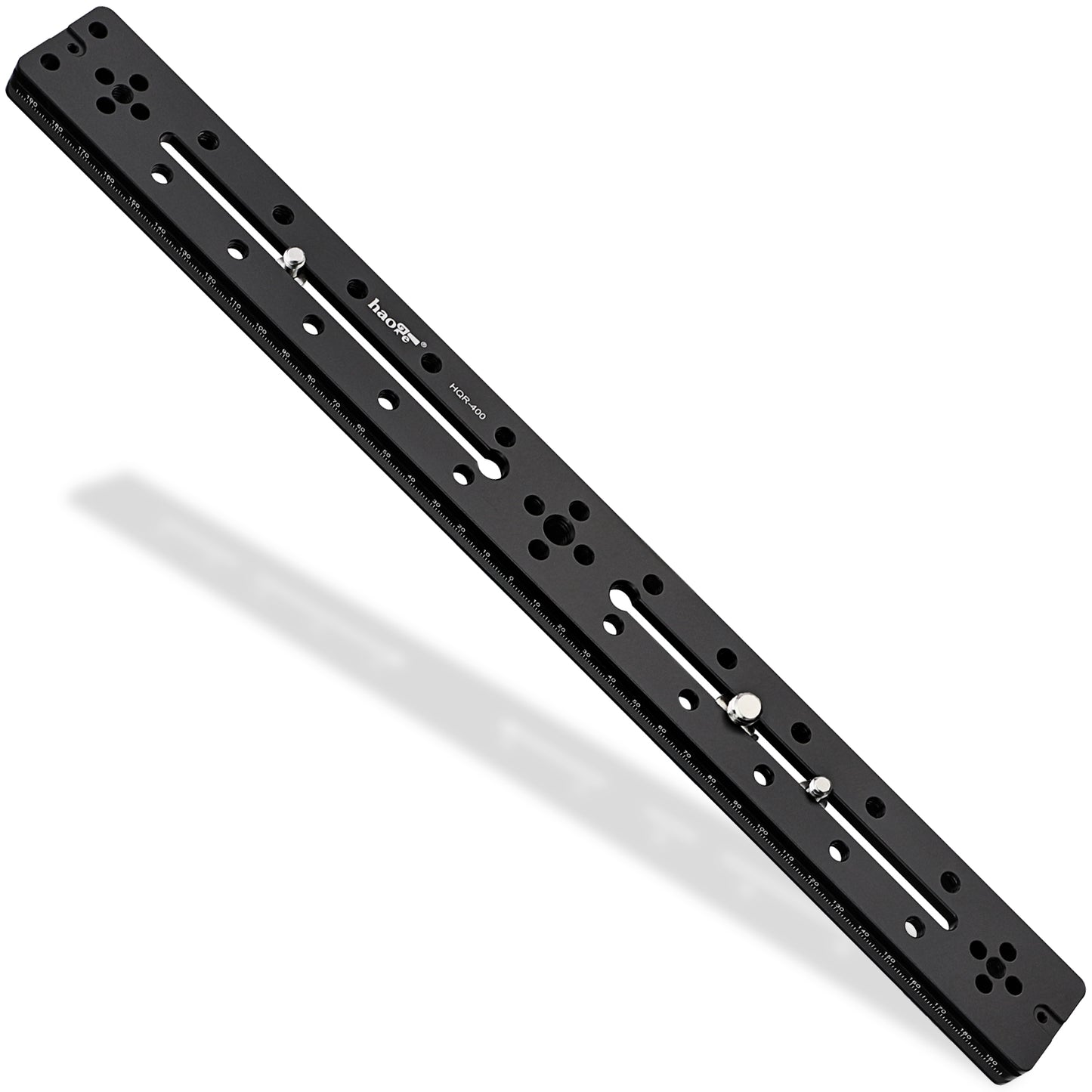 Haoge HQR-400 400mm Multi-purpose Dual Dovetail Long Quick Release Extender Rail Sliding Plate for Camera Tripod Ballhead Clamp fit Benro Arca Swiss Sunwayfoto