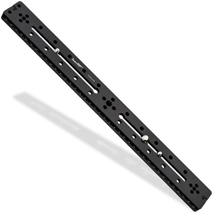 Haoge HQR-400 400mm Multi-purpose Dual Dovetail Long Quick Release Extender Rail Sliding Plate for Camera Tripod Ballhead Clamp fit Benro Arca Swiss Sunwayfoto