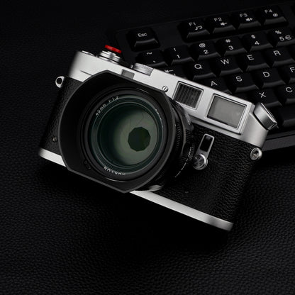 Haoge Bayonet Metal Square Lens Hood for Voigtlander Nokton Aspherical ASPH 40mm f/1.2 VM,35mm f1.2 VM II/III, 50mm f1.2 VM Leica M-Mount Lens replaces LH-8 Shade Black  LH-VM35MB
