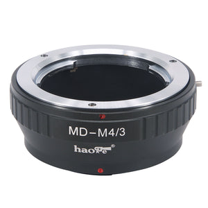 Haoge Manual Lens Mount Adapter for Rokkor MD MC Mount Lens to Olympus and Panasonic Micro Four Thirds MFT M4/3 M43 Mount Camera
