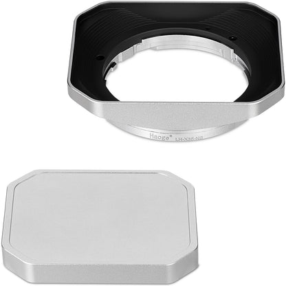 Haoge NEW Metal Bayonet Lens Hood for Fujifilm XF 35mm F2 R WR/ Fuji XF 23mm F2 R WR,XC 35mm F2, Fuji 35mm F2 Lens Hood, Fuji 23mm F2 Lens Hood, 35mm F2 Hood, 23mm F2 Hood, Replaces Fujifilm LH-XF35-2 Hood
