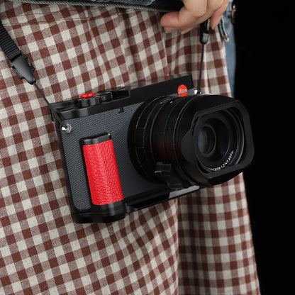 Haoge Handle HandGrip for Leica Q3 Q3-43 Digital Camera Body Accessories L-Shape Grip Bracket Red HG-Q3B-R