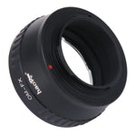 Load image into Gallery viewer, Haoge Manual Lens Mount Adapter for Olympus OM Lens to Fujifilm Fuji X FX mount Camera such as X-A1 X-A2 X-A3 X-A5 X-A10 X-A20 X-E1 X-E2 X-E2s X-E3 X-H1 X-M1 X-Pro1 X-Pro2 X-T1 X-T2 X-T10 X-T20
