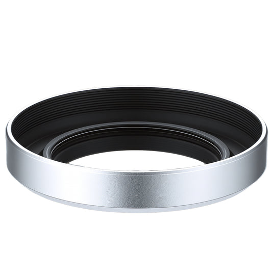 Haoge 39mm Metal Round Lens Hood for Fujifilm XF 23mm f2.8 Fujinon XF 27mm f2.8 R WR Lens on XE5 Camera Body Kit Ultra Slim Screw-in Design LH-XE539-S Silver