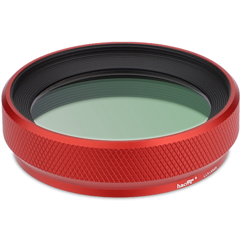 Haoge Metal Lens Hood with MC UV Protection Multicoated Ultraviolet Lens Filter for Fujifilm Fuji X100VI Camera Red LUV-X54R