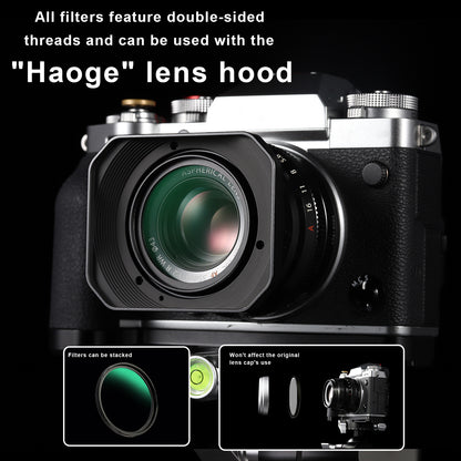 Haoge Camera Lens Filters 37 39 40.5 43 46 49mm 52 55 58 62 67 72 77 82mm Ultra Slim MC UV Lens HD Multi-Coated Universal Filter