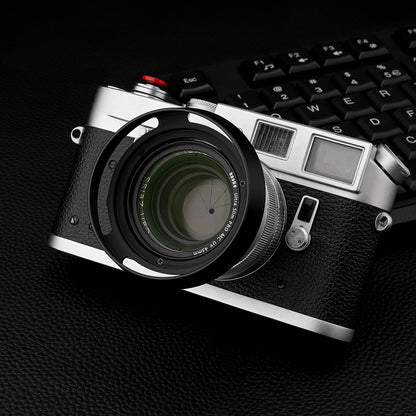 Haoge LH-ZV05 Round Metal Lens Hood for Carl Zeiss Biogon T* 2/35 35mm f2 ZM, C Biogon T* 2.8/35 35mm f2.8 ZM, Planar T* 2/50 50mm f2 ZM; Voigtlander NOKTON CLASSIC 35mm f1.4 I＆II VM, 40mm f1.4 VM;50mm f/1.5 Aspherical II VM Lens