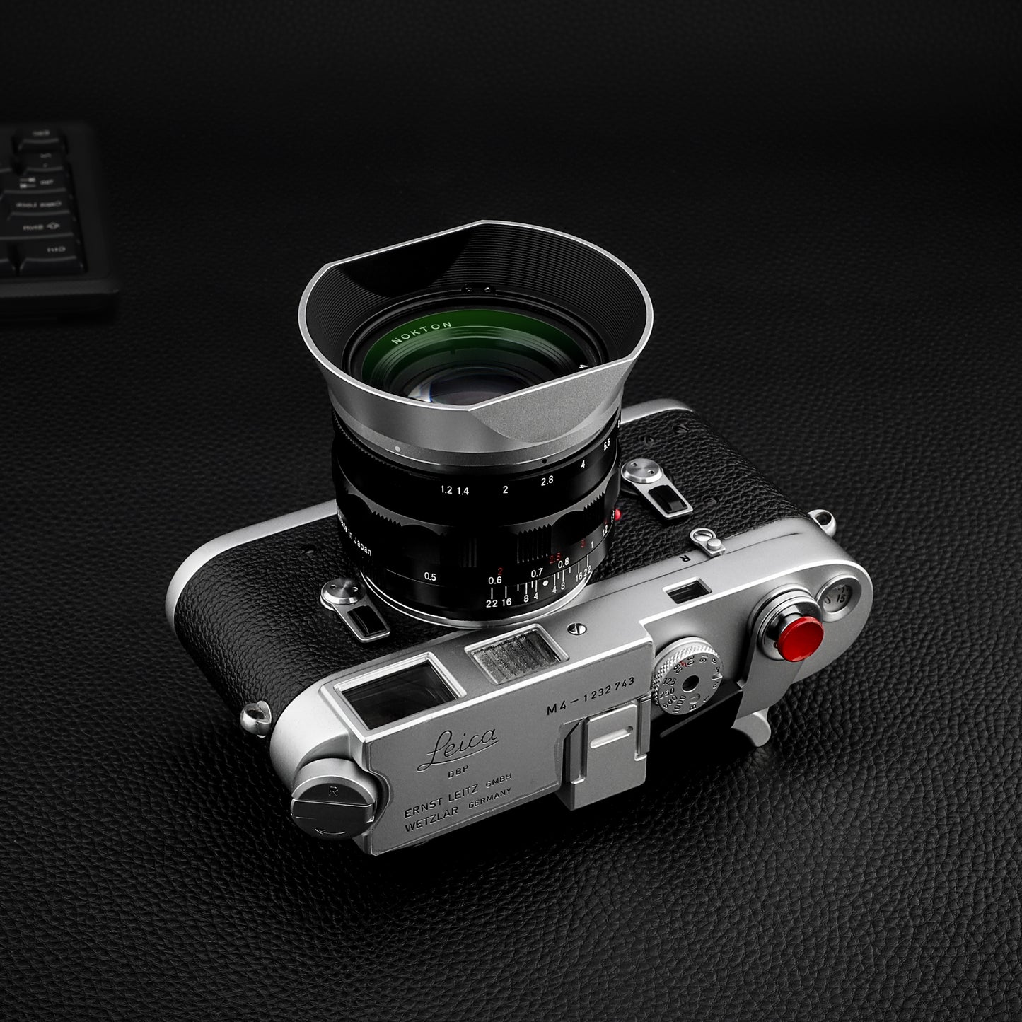 Haoge Metal Square Bayonet Lens Hood for Voigtlander Nokton Aspherical ASPH 40mm f1.2 VM,35mm f/1.2 II/III VM, 50mm f1.2 VM Leica M-Mount Lens replaces LH-8 Shade LH-VM35MS Silver