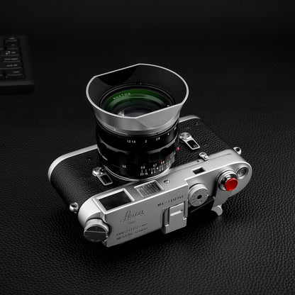 Haoge Metal Square Bayonet Lens Hood for Voigtlander Nokton Aspherical ASPH 40mm f1.2 VM,35mm f/1.2 II/III VM, 50mm f1.2 VM Leica M-Mount Lens replaces LH-8 Shade LH-VM35MS Silver