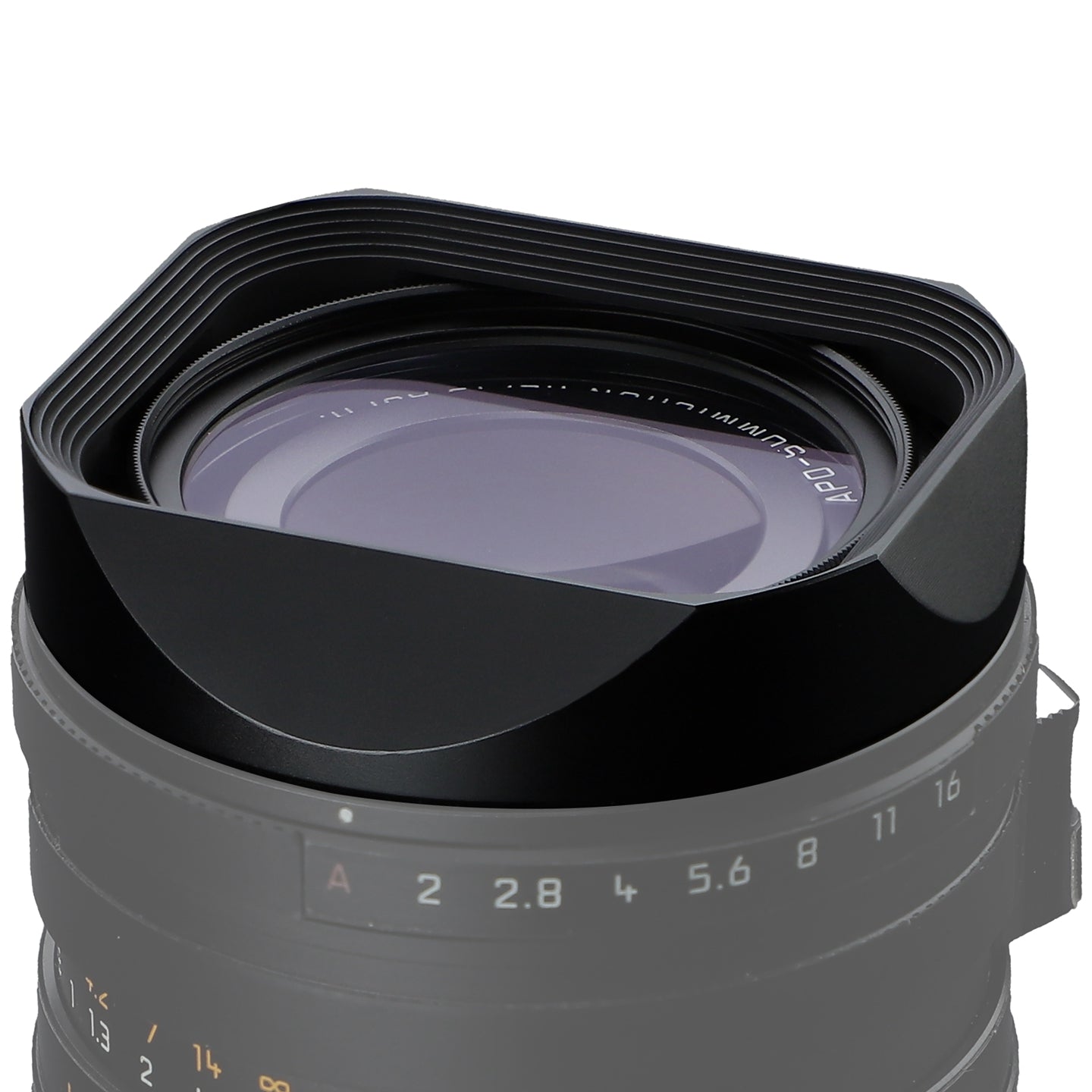 Haoge Metal Square Lens Hood for Leica Q3-28 Q2 Q QP TYP116 Camera Accessories Ultra Slim Screw-in Design 49mm UV Compatible LH-LQ343-13N