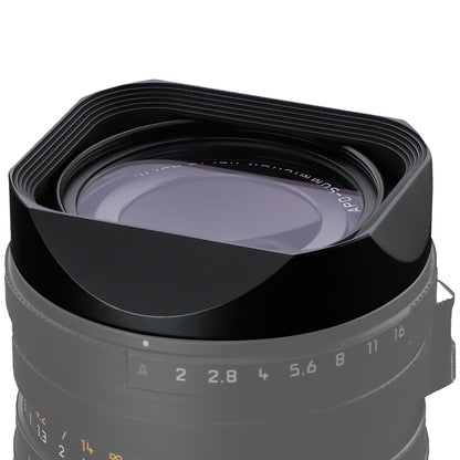 Haoge Metal Square Lens Hood for Leica Q3-28 Q2 Q QP TYP116 Camera Accessories Ultra Slim Screw-in Design 49mm UV Compatible LH-LQ343-13N