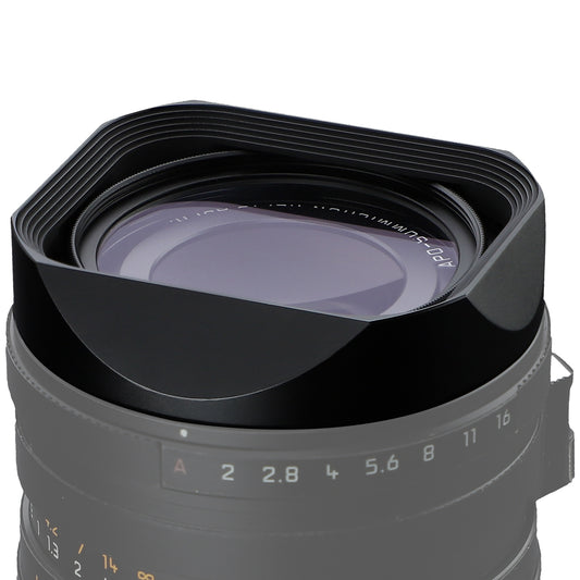 Haoge Metal Square Lens Hood for Leica Q3-28 Q2 Q QP TYP116 Camera Accessories Ultra Slim Screw-in Design 49mm UV Compatible LH-LQ343-13N