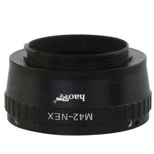 Haoge Lens Mount Adapter for 42mm M42 Mount Lens to Sony E-mount NEX Camera such as NEX-3, NEX-5, NEX-5N, NEX-7, NEX-7N, NEX-C3, NEX-F3, a6300, a6000, a5000, a3500, a3000, NEX-VG10, VG20 Copper