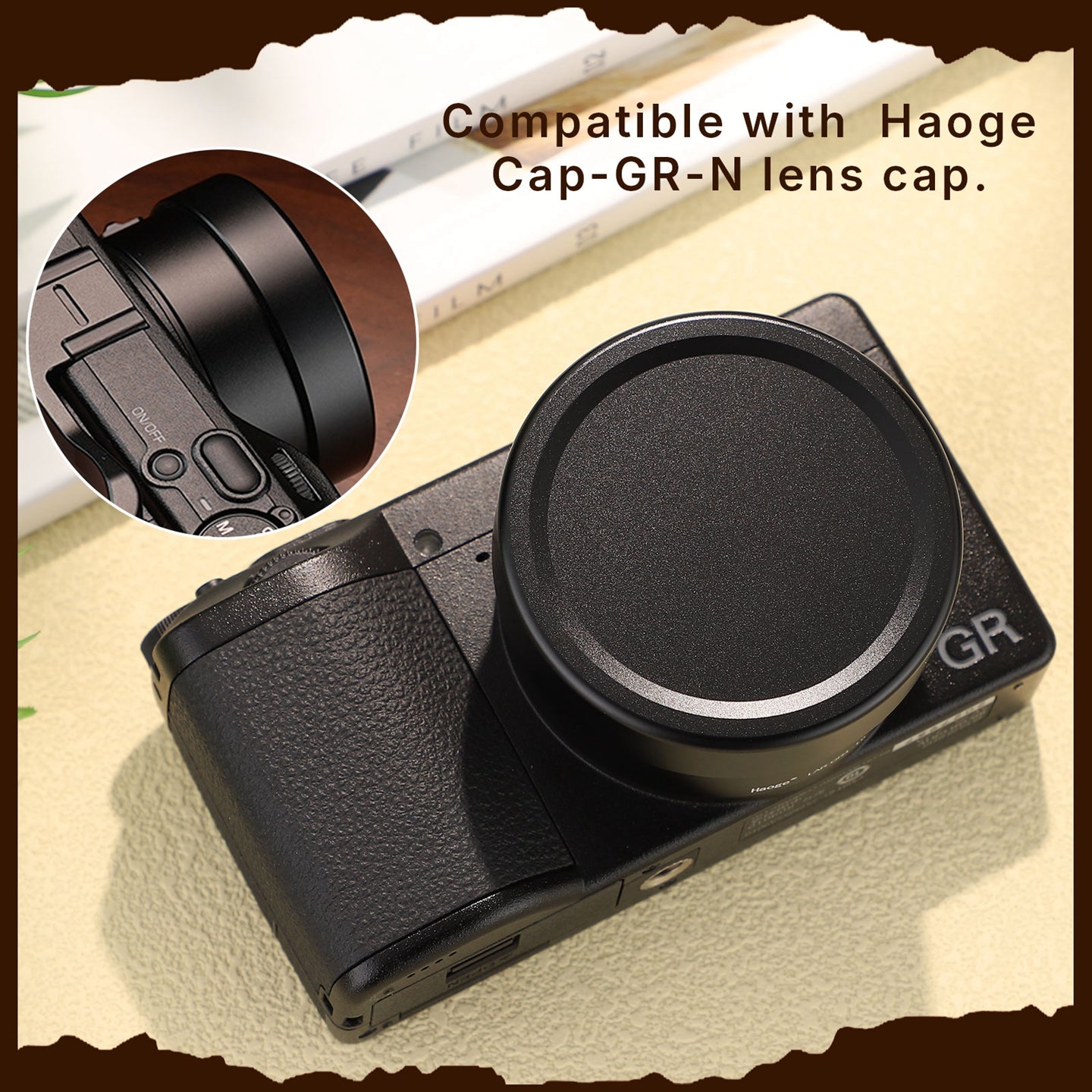 Haoge New 49mm UV CPL ND Filter Adapter Ring for RICOH GR4 GR IV HDF GR IV Monochrome Digital Compact Camera Lens for GT-2 GW4 Wide Conversion Lens replaces GA-3