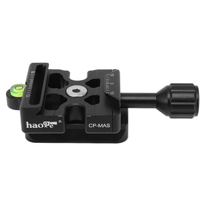 Haoge CP-MAS Quick Release Clamp with RC4 / 400PL Base Adapter Convertor for Manfrotto RC4 System to Arca-Swiss Compatible, Fit 400PL / 405 / 410 / RC4