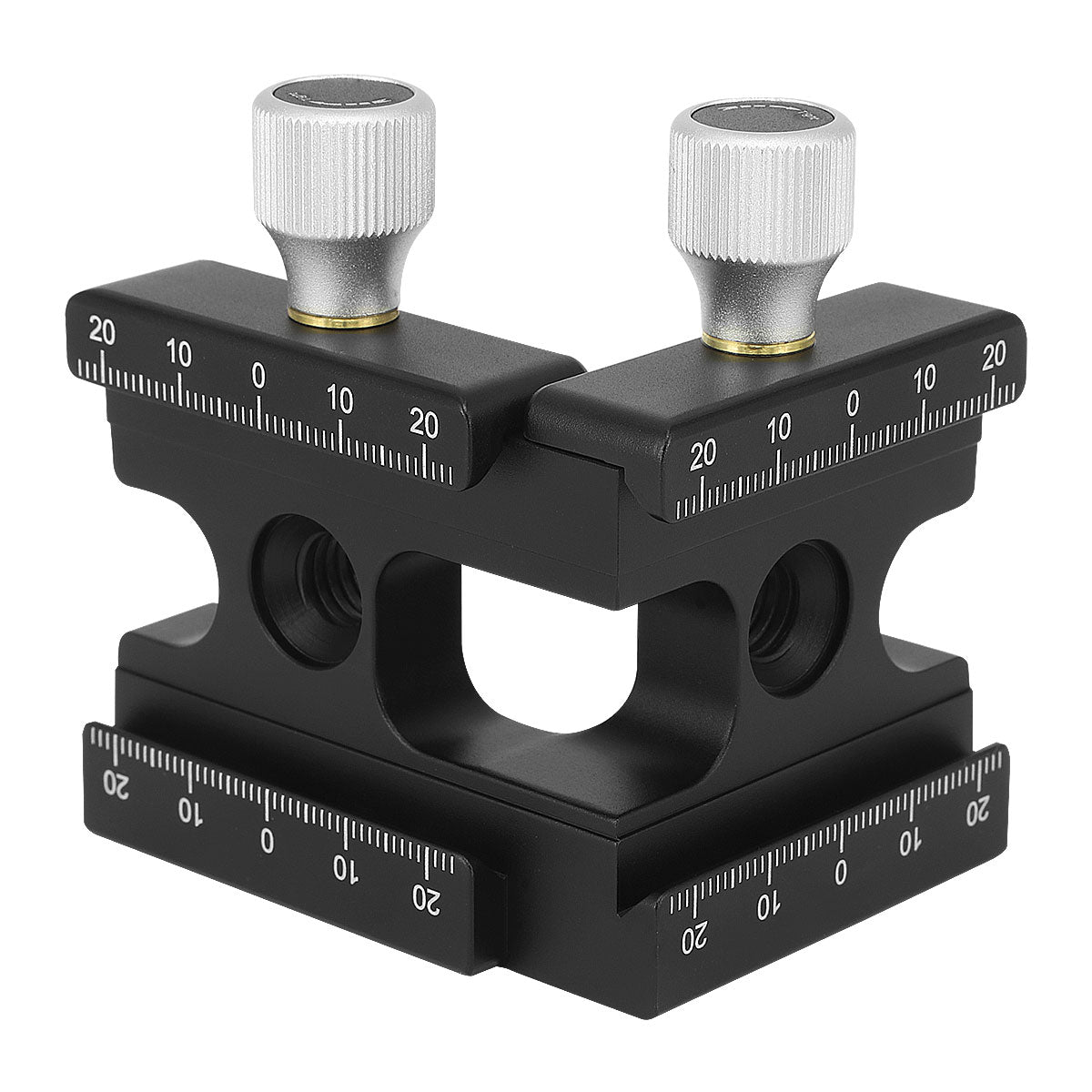 Haoge CP-RA90 Right Angle Clamp 90 Degree Double Quick Release L Clamp with 1/4 Screw Thread for Arca Swiss RRS Benro Rail Plate Nodal Slide