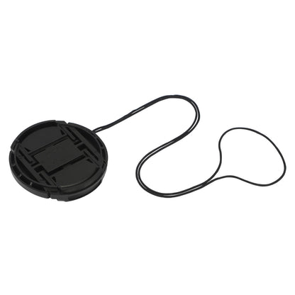 Haoge 49mm Center Pinch Snap On Front Lens Cap Cover with Cap Keeper for Canon Nikon Sony Fujifilm Sigma Tamron and Other 49mm Filter Thread Lens