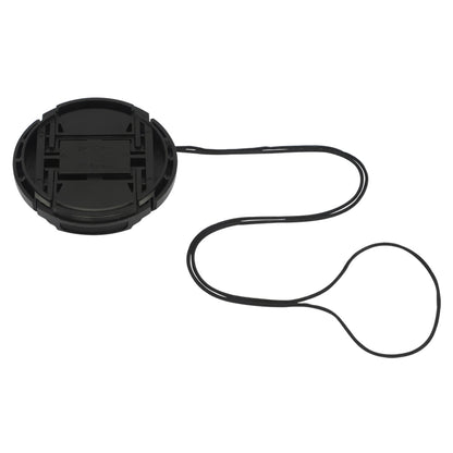 Haoge 49mm Center Pinch Snap On Front Lens Cap Cover with Cap Keeper for Canon Nikon Sony Fujifilm Sigma Tamron and Other 49mm Filter Thread Lens