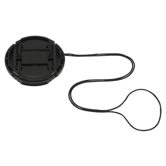 Haoge 49mm Center Pinch Snap On Front Lens Cap Cover with Cap Keeper for Canon Nikon Sony Fujifilm Sigma Tamron and Other 49mm Filter Thread Lens