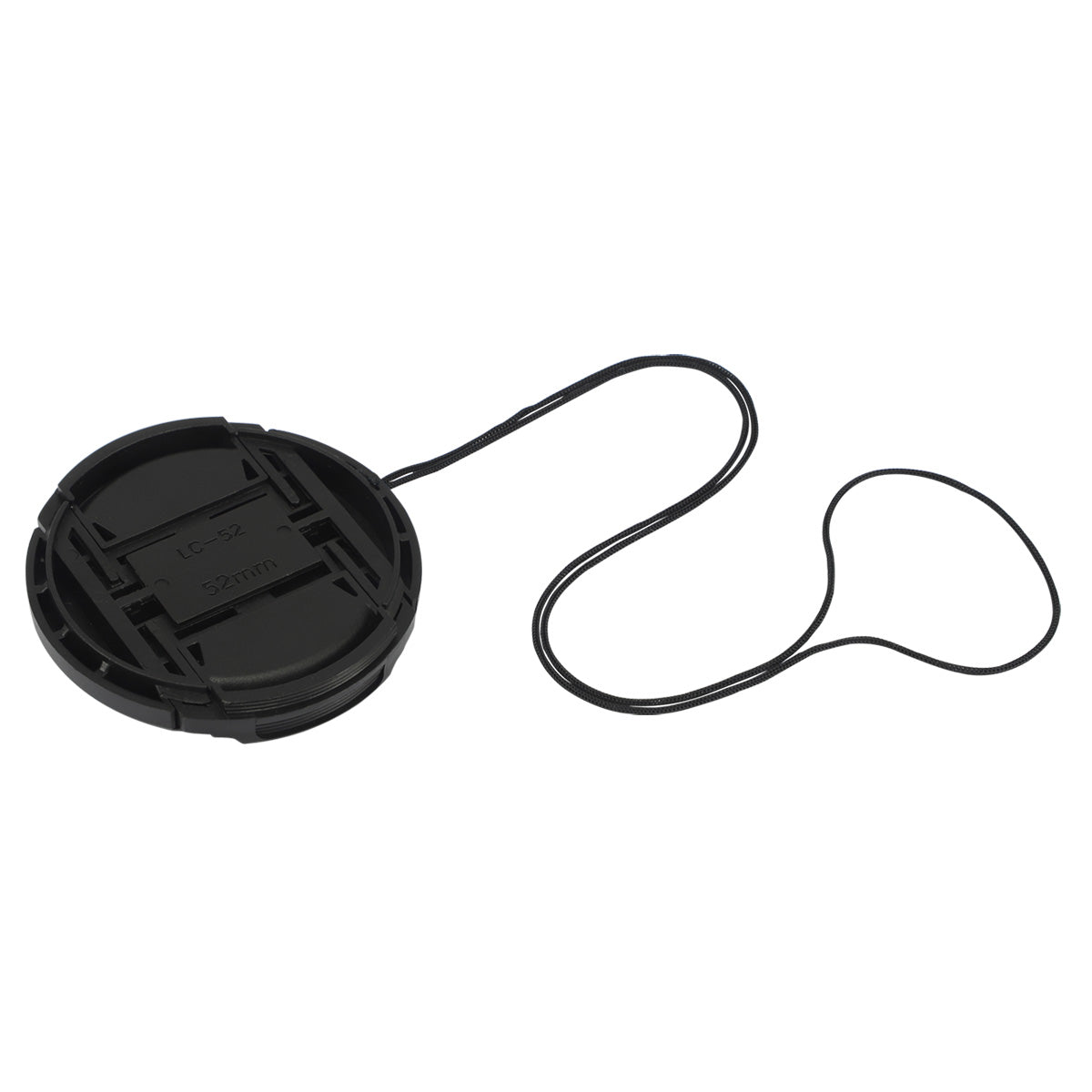 Haoge 52mm Center Pinch Snap On Front Lens Cap Cover with Cap Keeper for Canon Nikon Sony Fujifilm Sigma Tamron and Other 52mm Filter Thread Lens