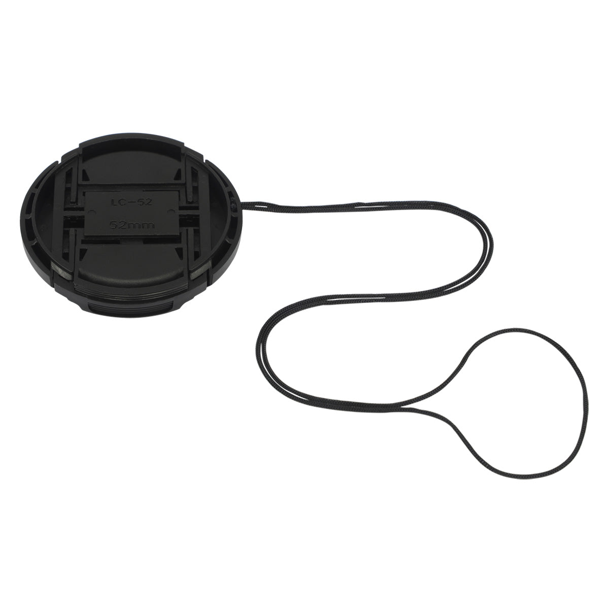 Haoge 52mm Center Pinch Snap On Front Lens Cap Cover with Cap Keeper for Canon Nikon Sony Fujifilm Sigma Tamron and Other 52mm Filter Thread Lens