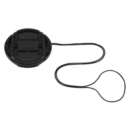 Haoge 52mm Center Pinch Snap On Front Lens Cap Cover with Cap Keeper for Canon Nikon Sony Fujifilm Sigma Tamron and Other 52mm Filter Thread Lens