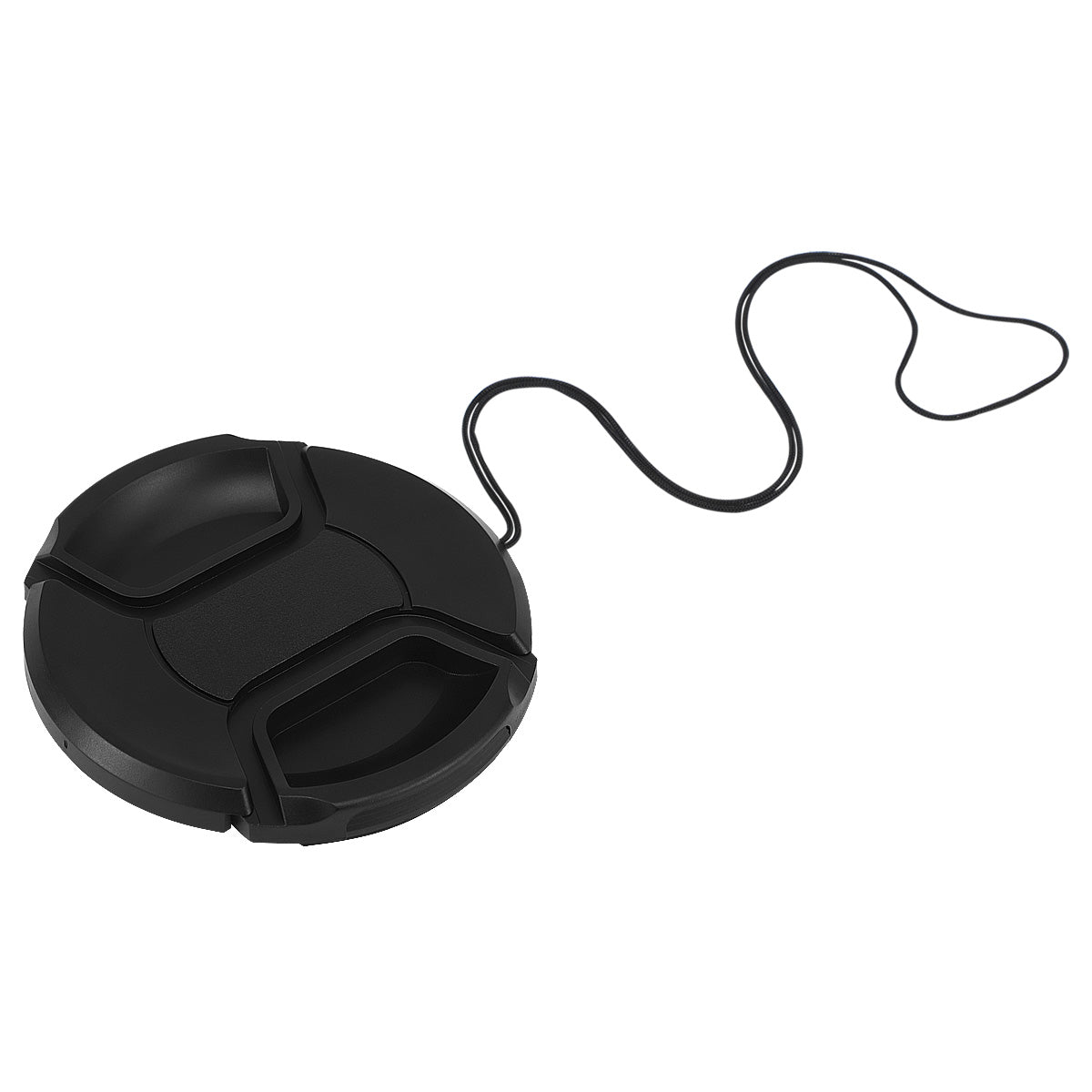 Haoge 72mm Center Pinch Snap On Front Lens Cap Cover with Cap Keeper for Canon Nikon Sony Fujifilm Sigma Tamron and Other 72mm Filter Thread Lens