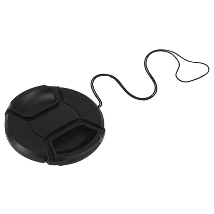 Haoge 72mm Center Pinch Snap On Front Lens Cap Cover with Cap Keeper for Canon Nikon Sony Fujifilm Sigma Tamron and Other 72mm Filter Thread Lens